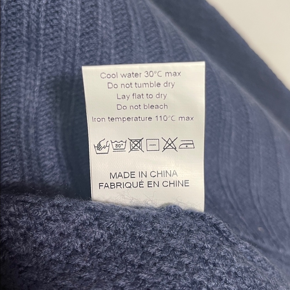 Open Front Navy Cardigan - Picture 3 of 10